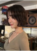 外国人風ウェーブボブパーマ/unplugged