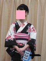 小林着付教室 浴衣の着姿すらり