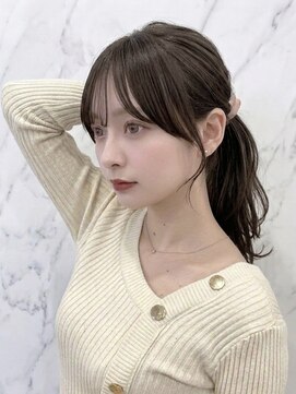 ブランロール 中目黒店(Blanl'or) シースルーバングハッシュカットワンホンレイヤーフレンチバング