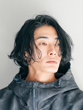 バイフィフス 原宿/表参道(by fifth) 緩め波巻きスパイラルパーマシャドウパーマメンズセンターパート