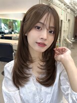 ポーチバイハニー オモテサンドウ(PORCH by HONEY omotesando)&nbsp;ハッシュカットミディアムヘアモカベージュ2