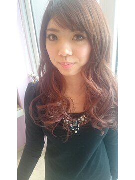 メルシー(Merci) 【Ｍerci】ヌーディーピンク×フラッシュピンクグラデーション