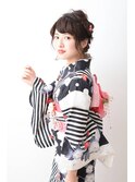 浴衣似合わせアレンジアップヘアー