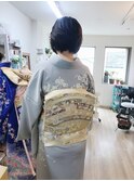 訪問着とボブヘアセット【ヘアアレンジ　立川/立川南/八王子】
