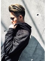 トルネード(TORNADO) 大人外国人風ハイライト アップバングツーブロック刈り上げ