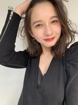 ナル(nalu.) ロブ / ベージュ / くすみベージュ / 透明感カラー