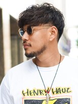 モリゲン フェローシップ レグ(MORIGEN fellowship REGU)&nbsp;メンズパーマフェードショートスタイル