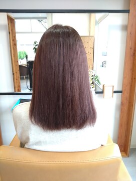 アドラーブル 長岡新保店(adorable) 20代30代40代◎大人可愛いツヤ感美白カラー【ピンクグレージュ】