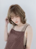 レポゼ 日本橋室町(Repose)&nbsp;イメチェン/ホワイトベージュ　フリンジバング　外ハネボブ