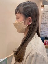 ハイル(Heil) 【Heil】 グレージュ/グレージュカラー/ワイドバング/ぱっつん