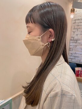 ハイル(Heil) 【Heil】 グレージュ/グレージュカラー/ワイドバング/ぱっつん