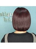 【BELLE　南柏】♪レッドブラウン×ボブ♪