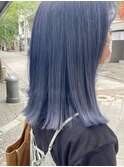 京都 河原町 ブルージュカラー ブルーアッシュ ハイトーン