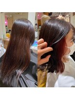 アヴァンス 天王寺店(AVANCE.) インナーカラー×赤