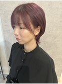 ウルフカット × モーブラベンダー