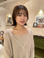 ビュートリアム265(BEAUTRIUM 265) ボブレイヤー・ベージュ・顔周りカット・銀座日比谷20代30代