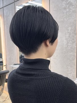 ロンドシエル 横浜(Lond ciel) 刈り上げショート×黒髪スタイル【横浜モードヘア】