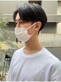 メンズ/センターパート/韓国風/マッシュ/刈り上げ