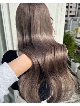 バイオレット 表参道店(Violet) イノアカラー透明感アッシュブラウン韓国ロングレイヤーカット