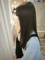 オーストヘアーフィガロ 本通り店(Aust hair Figaro) 【髪質改善】艶髪ロング×オリーブグレージュ　広島本通/美容院