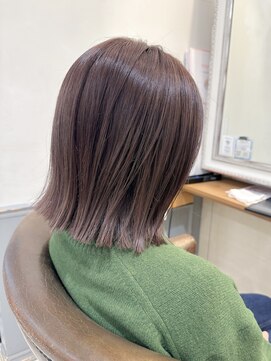 ネオリーブアイム 横浜西口店(Neolive aim) 切りっぱなしボブ グラデーションカラー 外ハネ【横浜】k