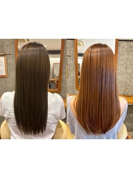 クセや広がり、ダメージのお悩みを解決♪<CHERO>の高い技術で毛先まで柔らかいナチュラルなストレートへ☆