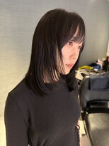 アム(amu)&nbsp;地毛風縮毛矯正/ミディアムウルフ/ミディアムレイヤー