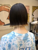 レコ 渋谷(LECO) 裾カラーブロンドボブ