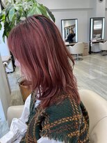 ディーボーイ 健軍店(D-BOY)&nbsp;バーミリオン/ピンクブラウン/レイヤーカット