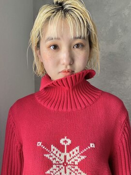 ソイ 下北沢(soi) high blond arrange bob