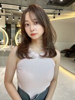 ロンドメリア 天神大名店(Lond Melia) 小顔に見せるヘア/ワンレン/ボブウルフ/ネビージュ/黒髪カタログ