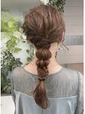 （mutsumi.）パーティヘアセット＊編みおろし