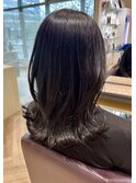 レイヤーカット × くびれ巻き