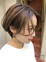 コワファーストナガサキシャンプーボーイ(COIFF1RST NAGASAKI SHAMPOO BOY)&nbsp;大人ショートボブ丸みショートカットマッシュショート前髪あり