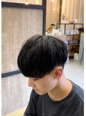 大分メンズナチュラルストレート刈り上げマッシュショート