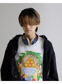 サーフカールスパイキーショートフェザーパーマブルーブラック