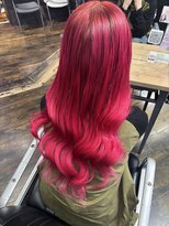 ガルボ ヘアー(garbo hair) ハイトーン エクステ ロング ピンク 10代 20代