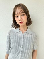 カバーヘア ブリス 大宮西口(COVER HAIR bliss) ふんわりワンカールボブ/大人ガーリー/ココアベージュ/小顔p大宮