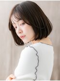 ココアブラウンヘルシースタイル前下がりボブA7戸田公園30代40代