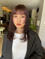 トリッカ シブヤ(TRICCA SHIBUYA)&nbsp;くびれミディ/レイヤーカット/シースルーバング/艶髪