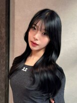 エイン(EYN)&nbsp;☆レイヤーカット　ブルーブラック　暗髪カラー