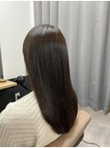 ロングスタイル×透明感アッシュカラー