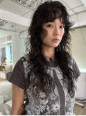レイヤーパーマ/くびれレイヤーボブ/韓国巻き/顔周りカット