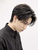 ヘッドストック 大和八木店(HEAD STOCK)&nbsp;ニュアンスパーマシャドウパーマセンターパートウルフメンズ眉毛