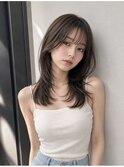 ハッシュカット_顔周りレイヤーカット調布韓国前髪カット