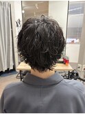 メンズウルフパーマ 動きのあるマッシュウルフ
