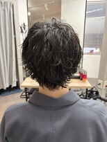 ヒストリー 元住吉(HISTORY)&nbsp;メンズウルフパーマ 動きのあるマッシュウルフ