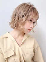 ロンド ロワール 門前仲町(Lond Loire) ●ハッシュカット●グレージュ●デザインカラー●ツートンカラー