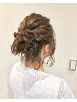 ドレス ヘアーアンドメイク(DRESS hair&make) 後れ毛ボブのヘアセット