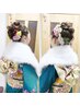 2026年★成人式◇着付け+ヘアセット+カラーメイク31500円